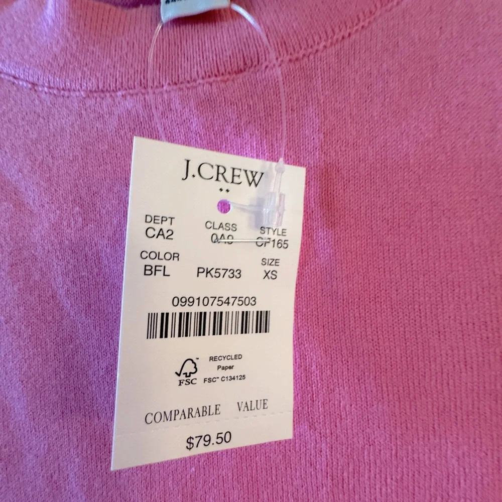 J. Crew Pink Teddie Sweater